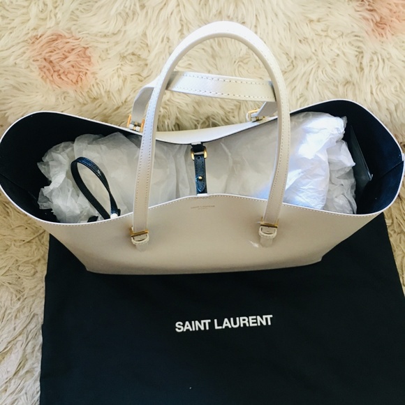 Saint Laurent Medium East/West Leather Tote - Picture 12 of 14